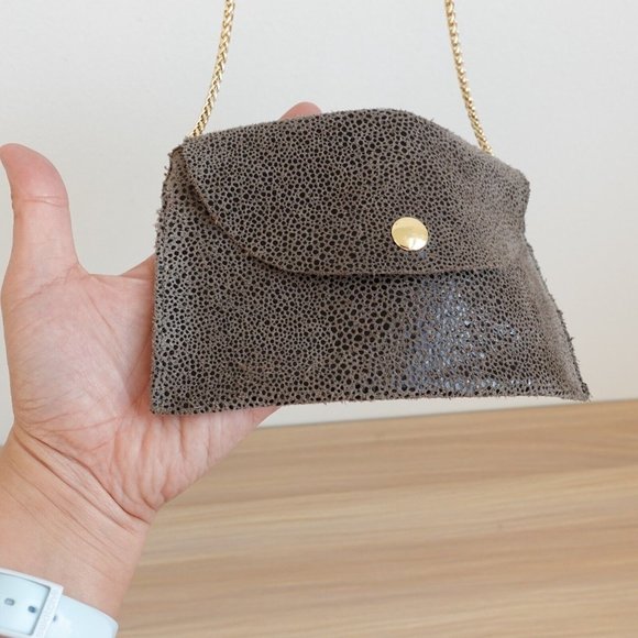 Sorial Bag Womens Leather Crossbody Sling‎ Envelope Evening Purse Small Black - Picture 7 of 11